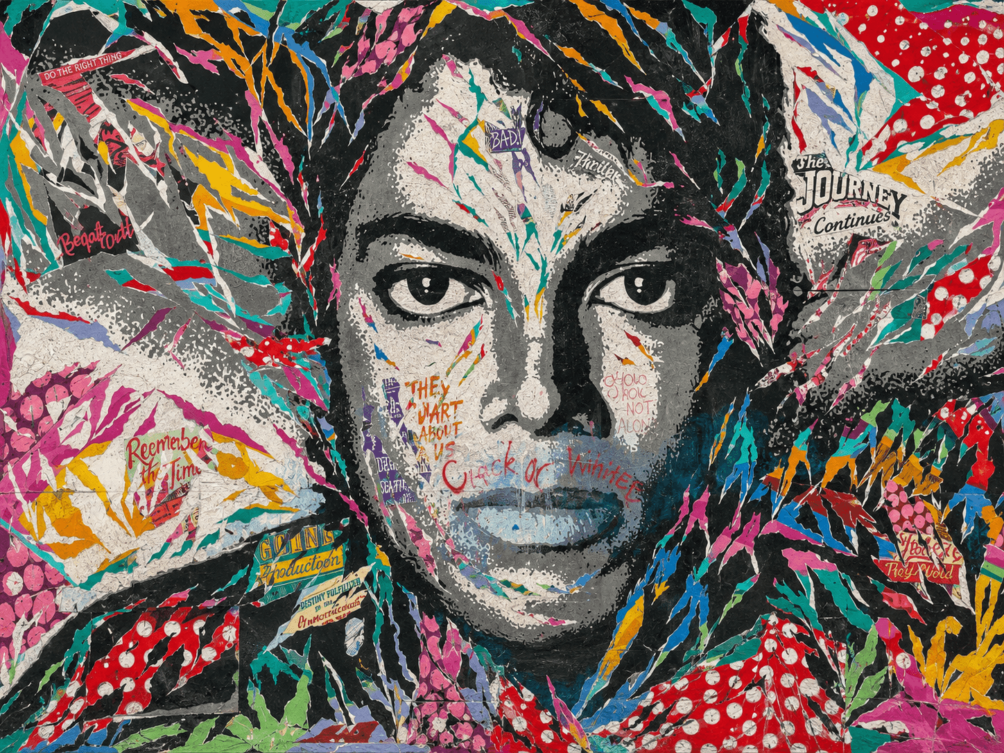 Michael Jackson en un mural