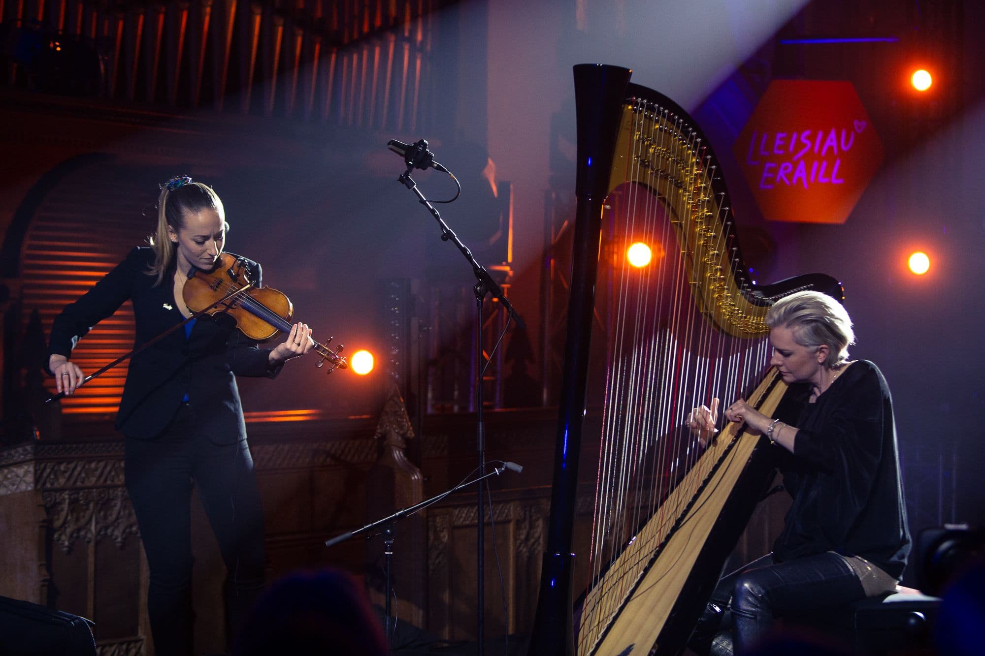 Catrin Finch y Aoife Ní Bhriain,