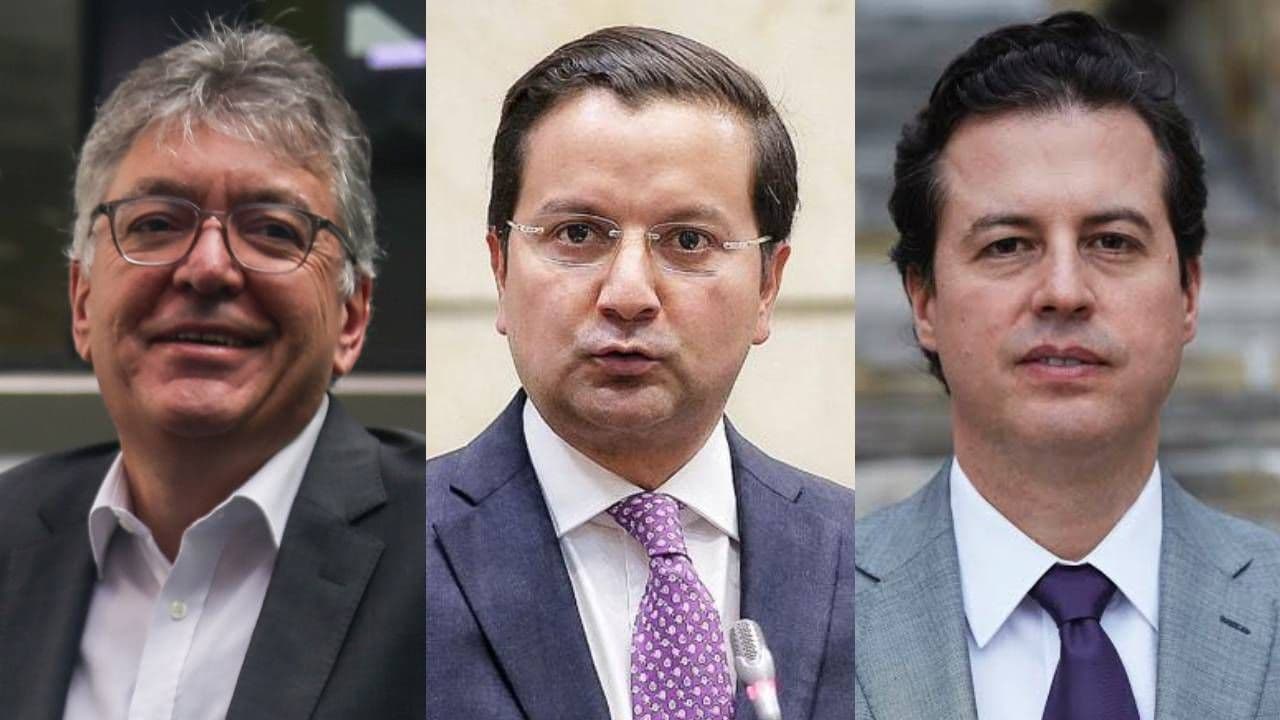 Mauricio Cárdenas, David Luna y Juan Manuel Galán