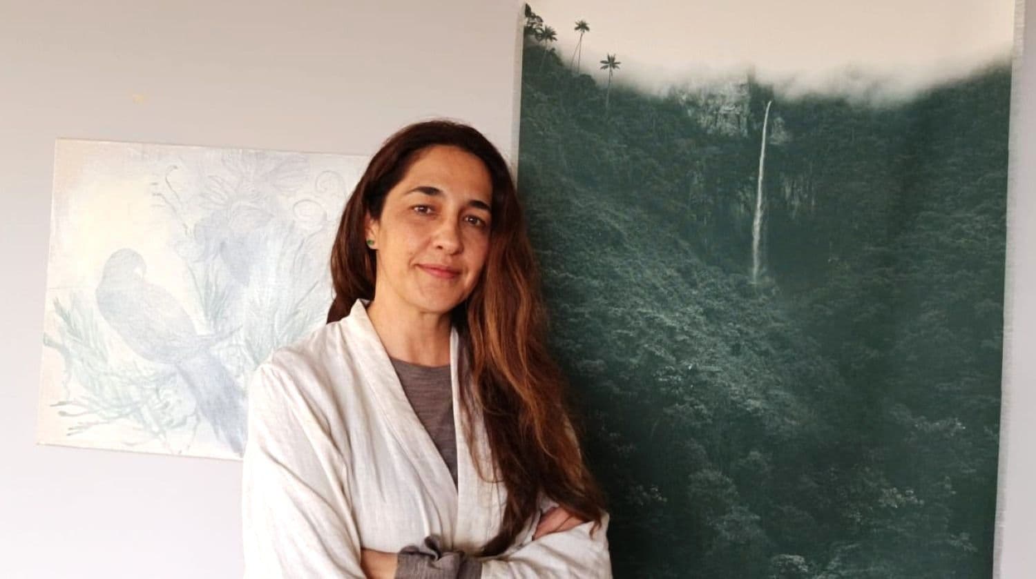 Ana González en su estudio