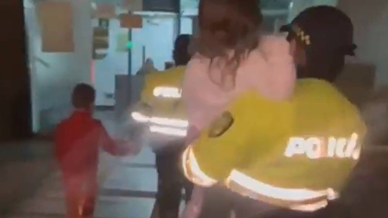Menores rescatados