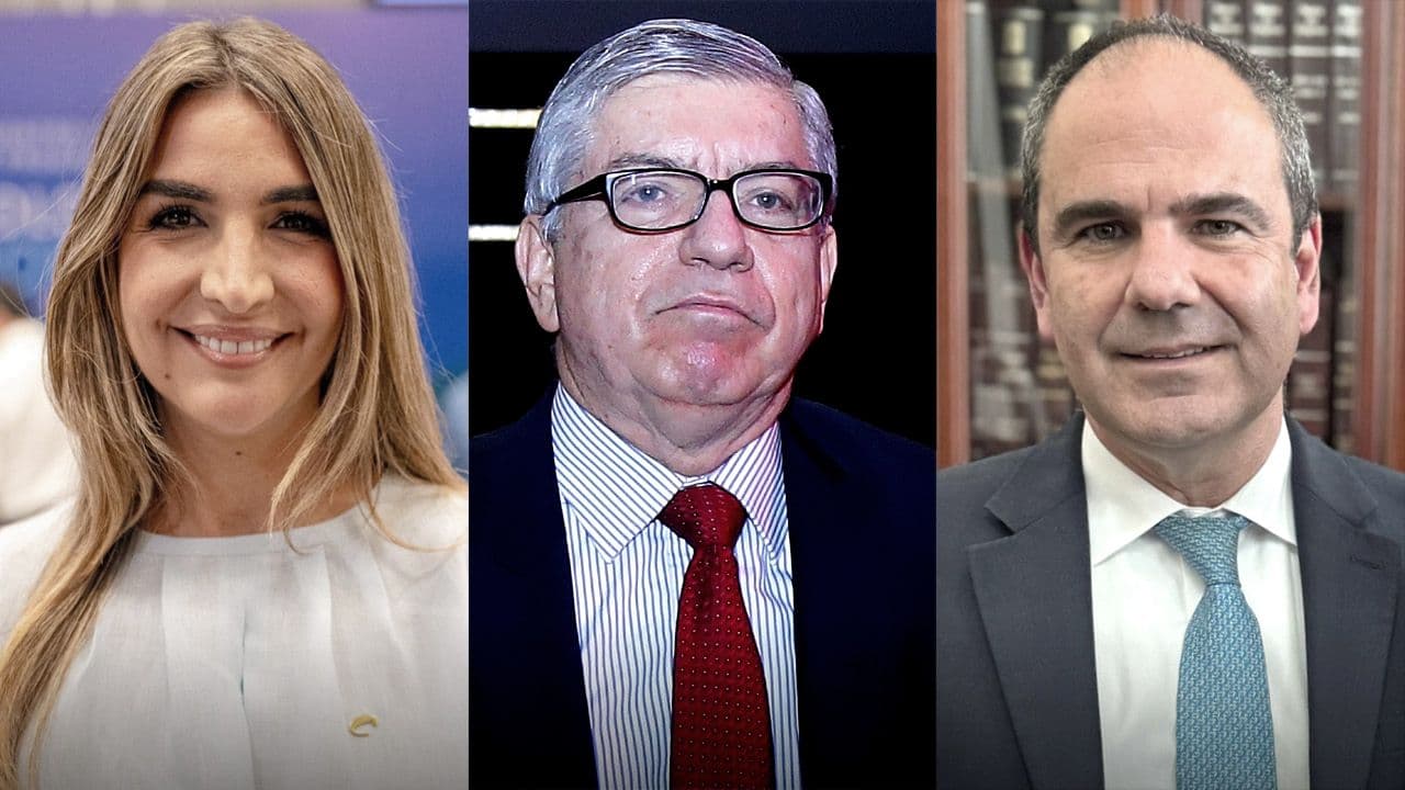 Nadia Blel, César Gaviria y Gabriel Vallejo