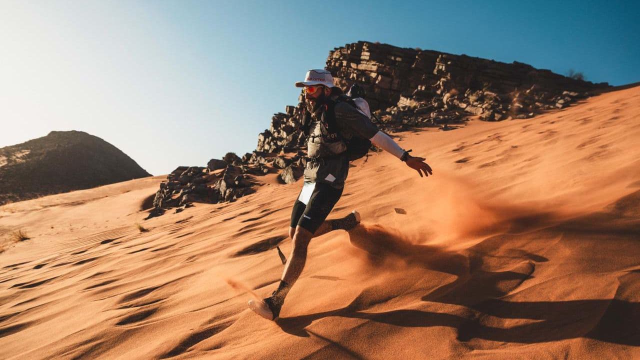Simón Giraldo en la Maraton des Sables