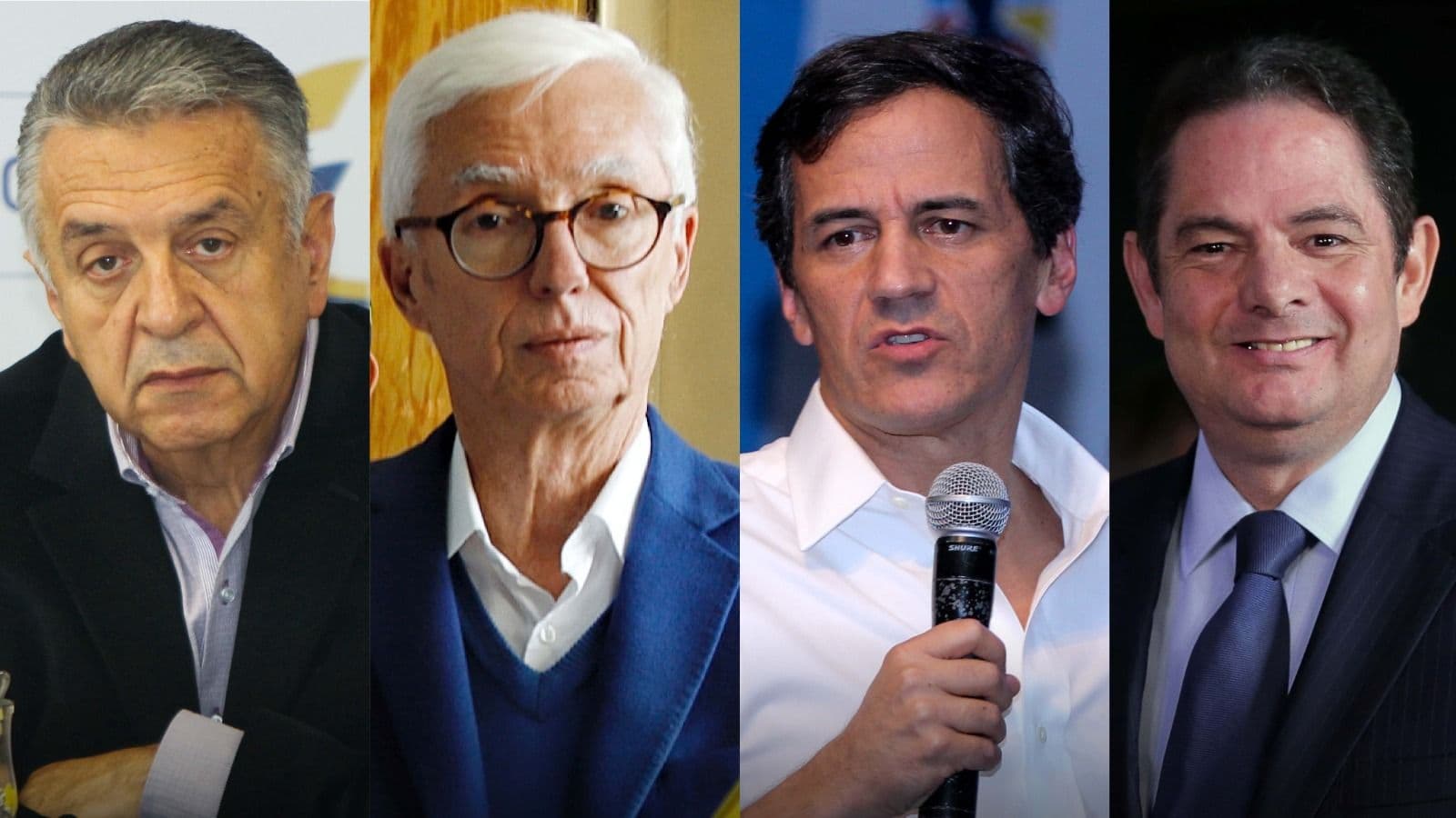 Lucho Garzón, Jorge Enrique Robledo, Rafael Nieto, Germán Vargas Lleras.
