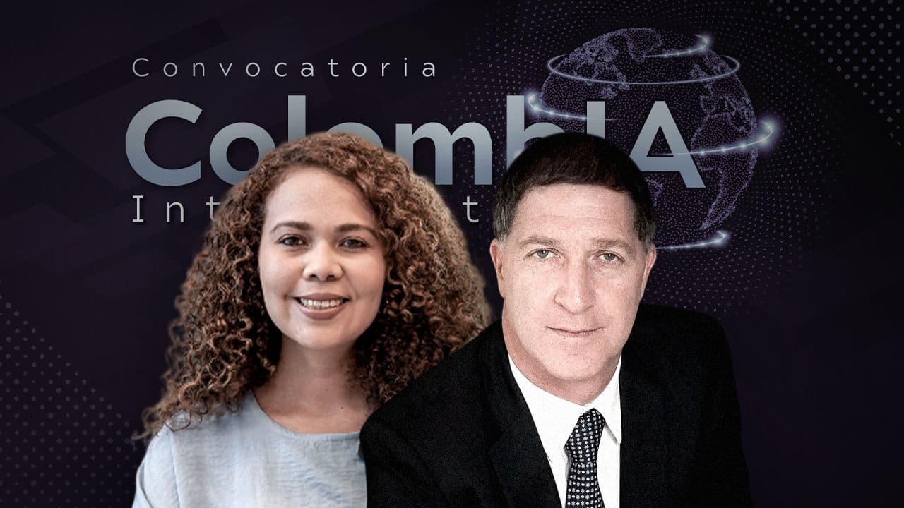 La ministra de Ciencia, Yesenia Olaya Requene y el presidente de InterNexa, Saúl Kattan.