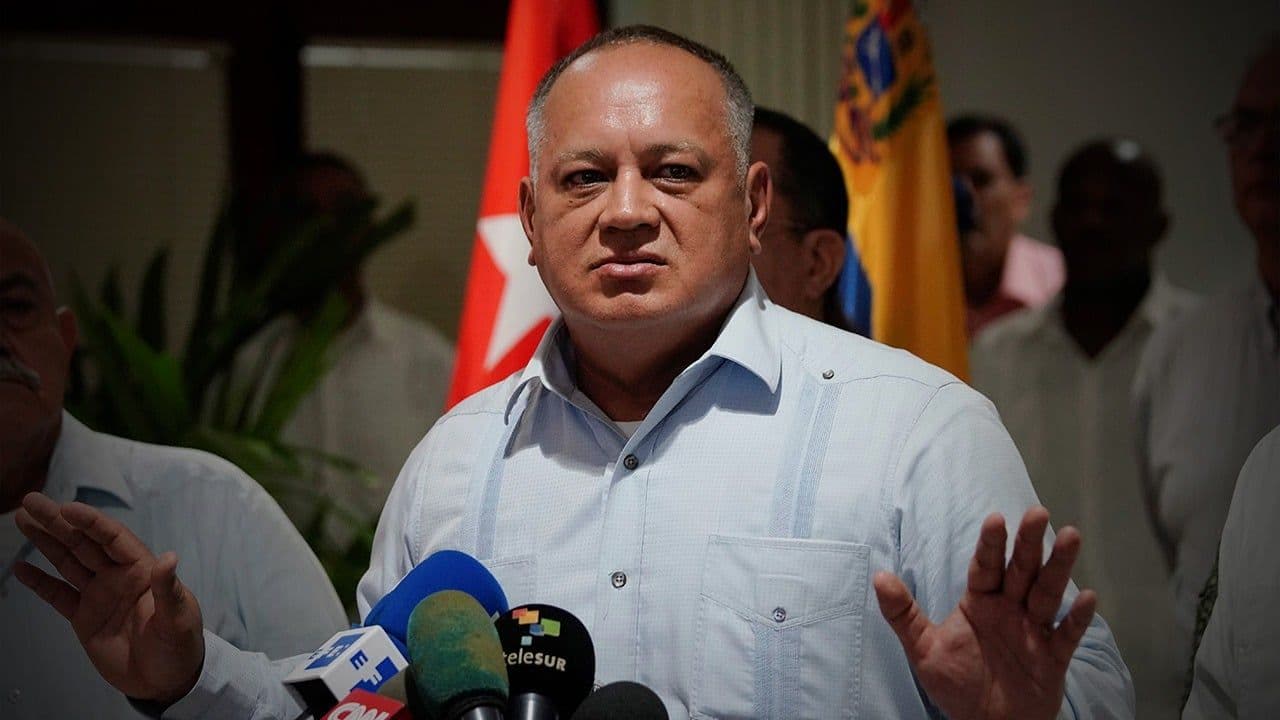El hombre fuerte del régimen, Diosdado Cabello.