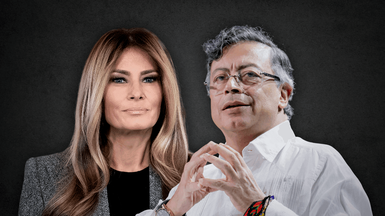 Melania Trump y Gustavo Petro. Créditos: Casa Blanca / Joel González, Presidencia de la República.