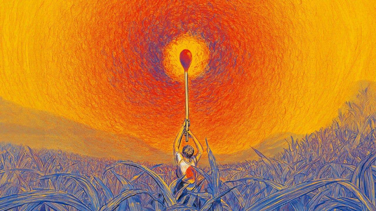 La Rosa y El Farolero. Ilustración de Jorge Carvjal.