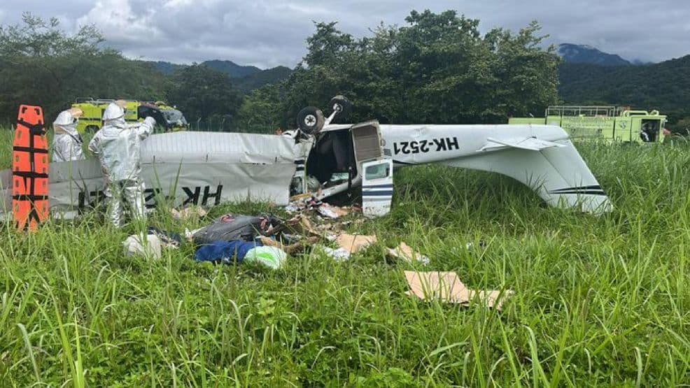 Cuatro personas murieron en un accidente de avioneta en la ruta Villavicencio – La Macarena