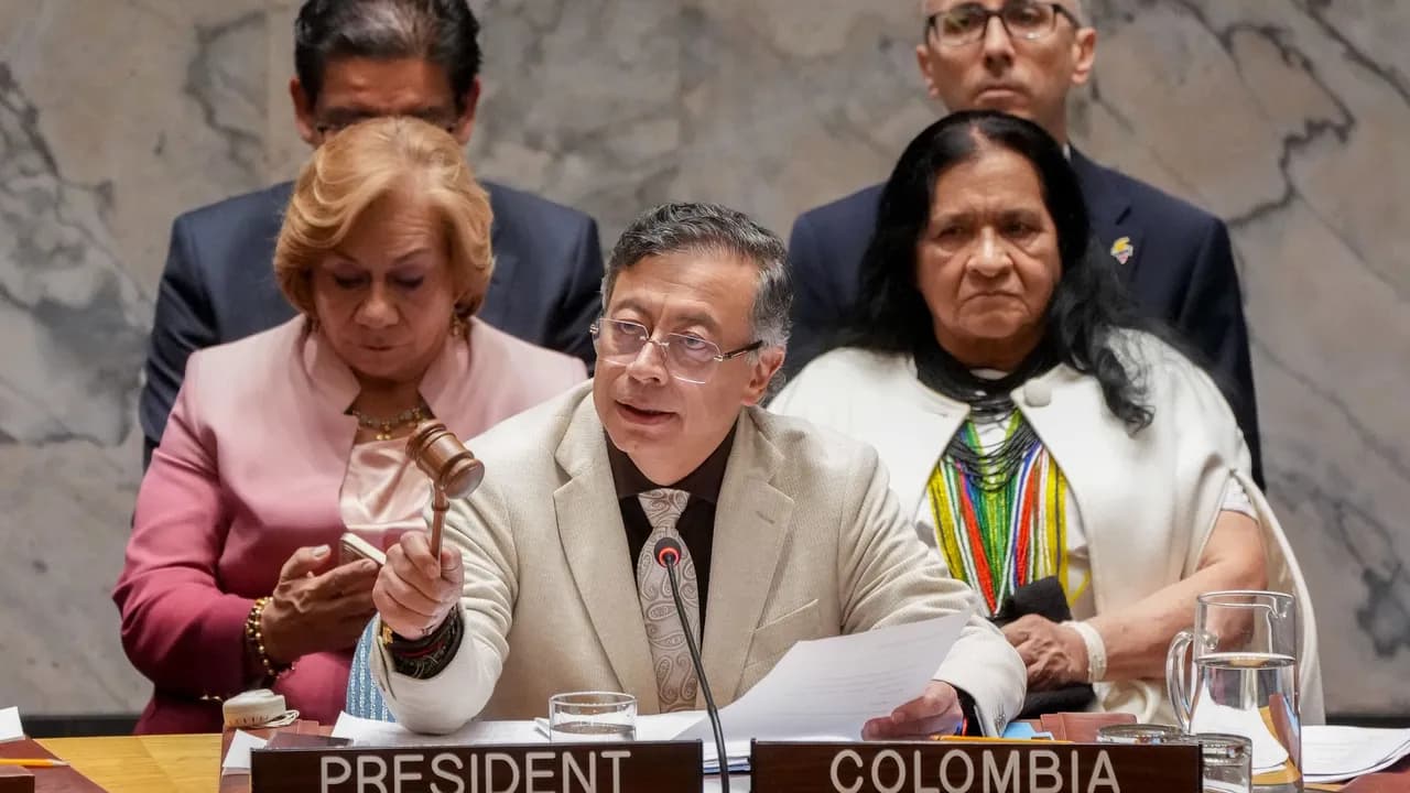 La inteligencia artificial, la migración y la crisis climática marcaron el discurso de Petro en la ONU. Créditos: Colprensa