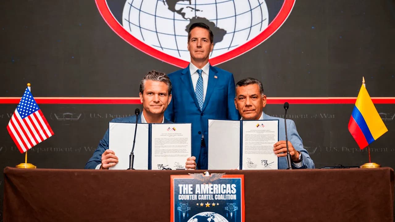 Ministro de Defensa firma adhesión de Colombia a la Coalición contra los Carteles de las Américas