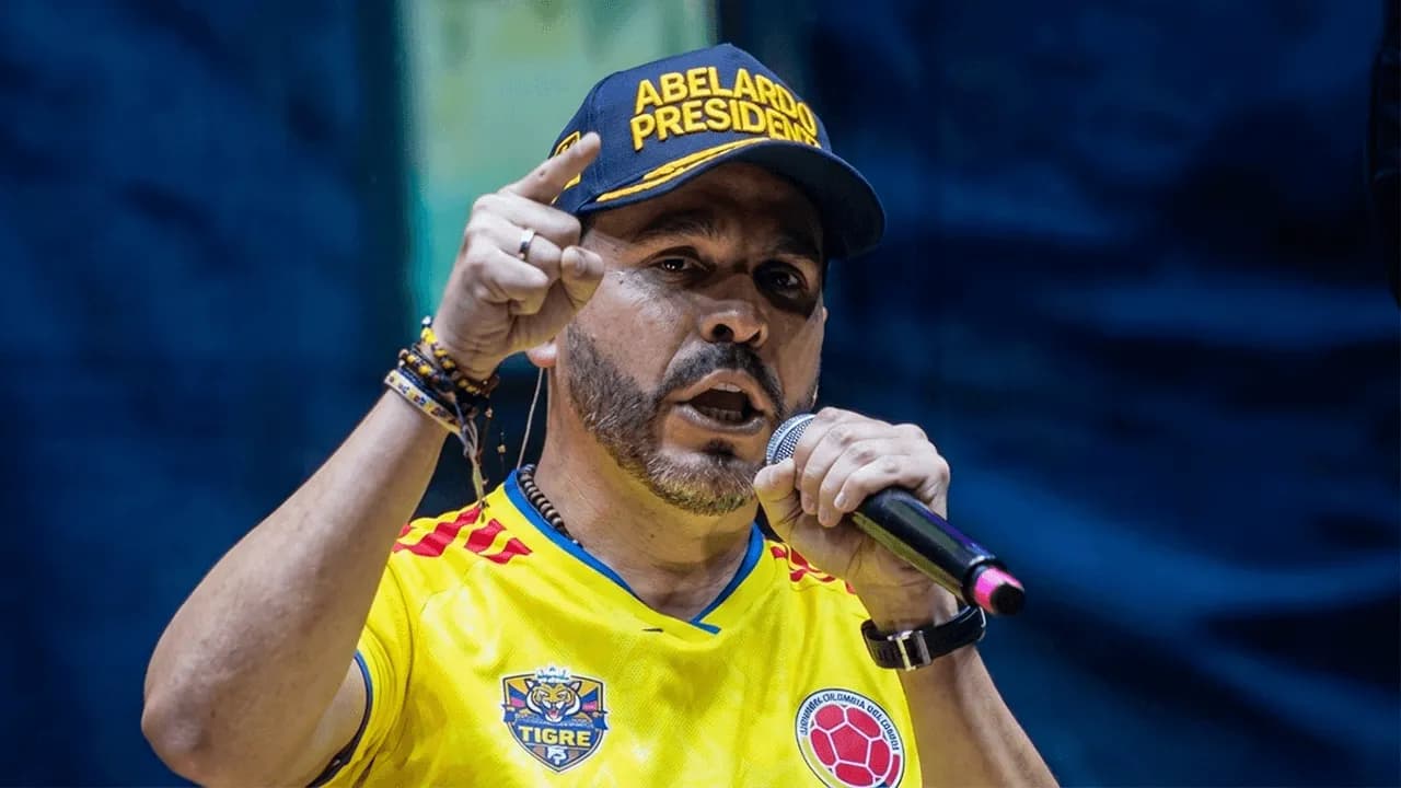 Abelardo de la Espriella en su cierre de campaña en Barranquilla.