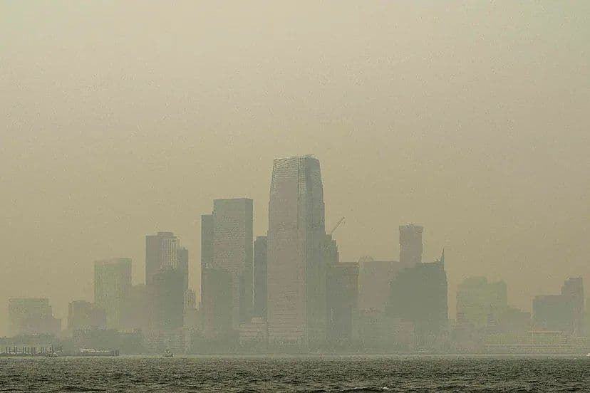 El humo de los incendios en Canadá llegó a Nueva Jersey y amenaza la final del Mundial