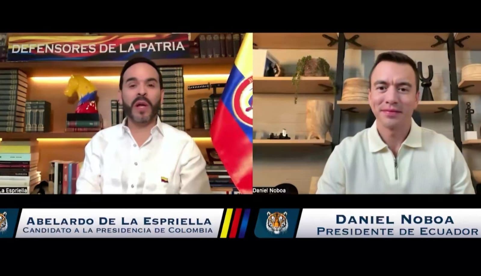 Noboa interviene en la campaña a favor de De la Espriella a horas de las elecciones Noboa interviene en la campaña a favor de De la Espriella a horas de las elecciones