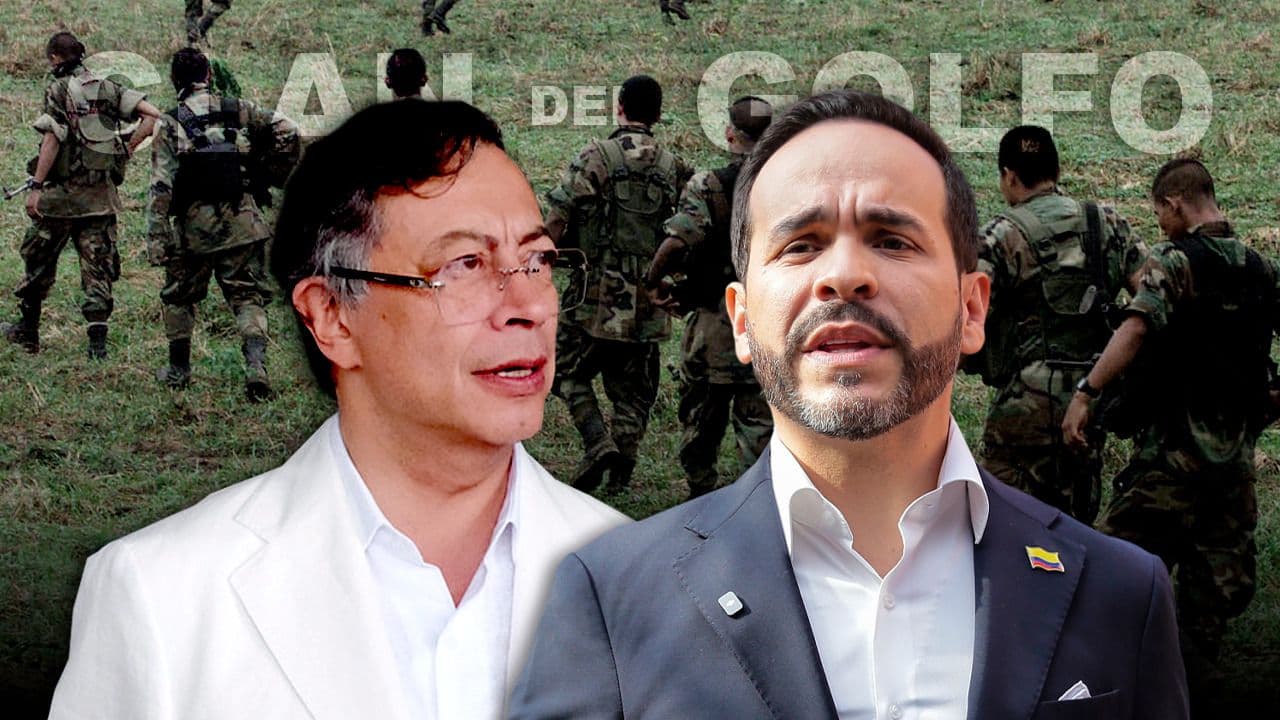 El presidente Gustavo Petro y el presidente electo Abelardo de la Espriella El presidente Gustavo Petro y el presidente electo Abelardo de la Espriella
