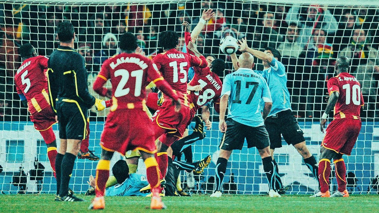 Mano de Dios de Luis Suárez contra Ghana, Mundial 2010 Mano de Dios de Luis Suárez contra Ghana, Mundial 2010