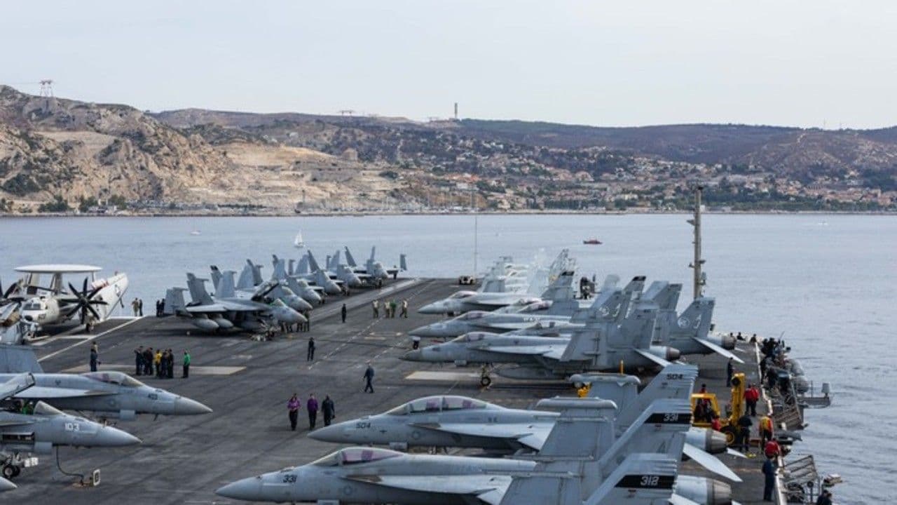 Portaaviones Gerald R. Ford. Créditos: @USNavy Portaaviones Gerald R. Ford. Créditos: @USNavy