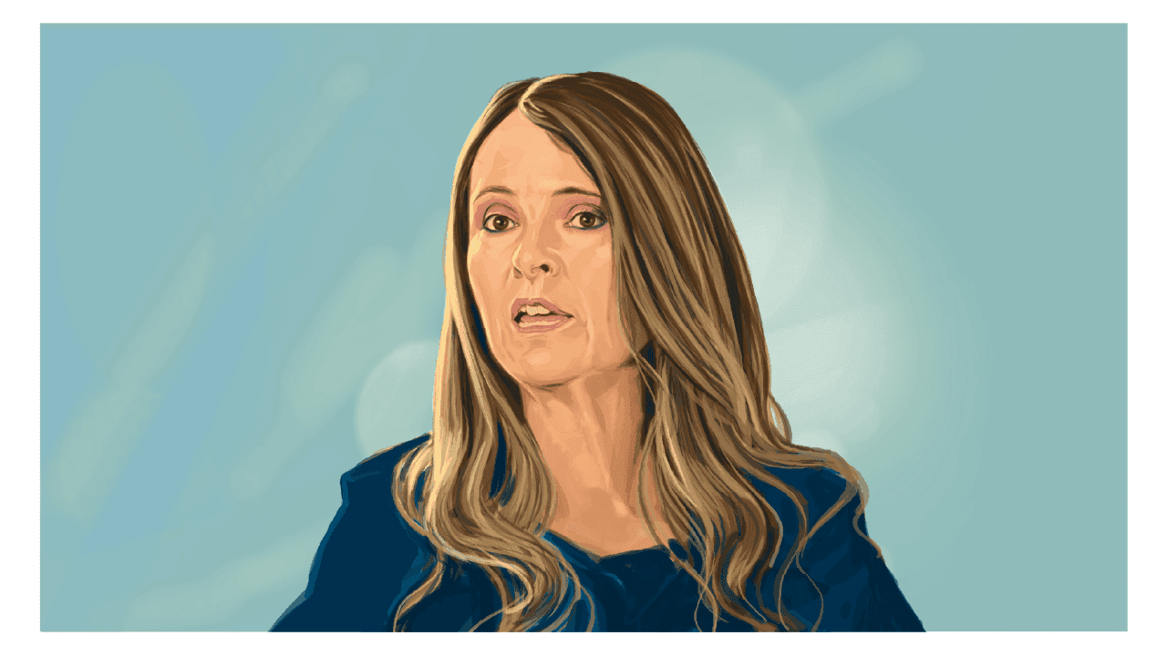 Ilustración del perfil de Paloma Valencia Ilustración del perfil de Paloma Valencia