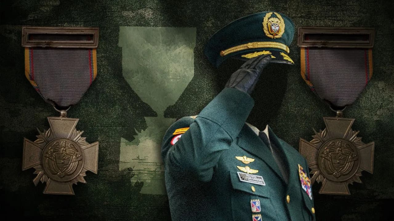La negativa de la Presidencia a un decreto que buscar retirar medallas a militares condenados por la JEP por 'falsos positivos' La negativa de la Presidencia a un decreto que buscar retirar medallas a militares condenados por la JEP por 'falsos positivos'