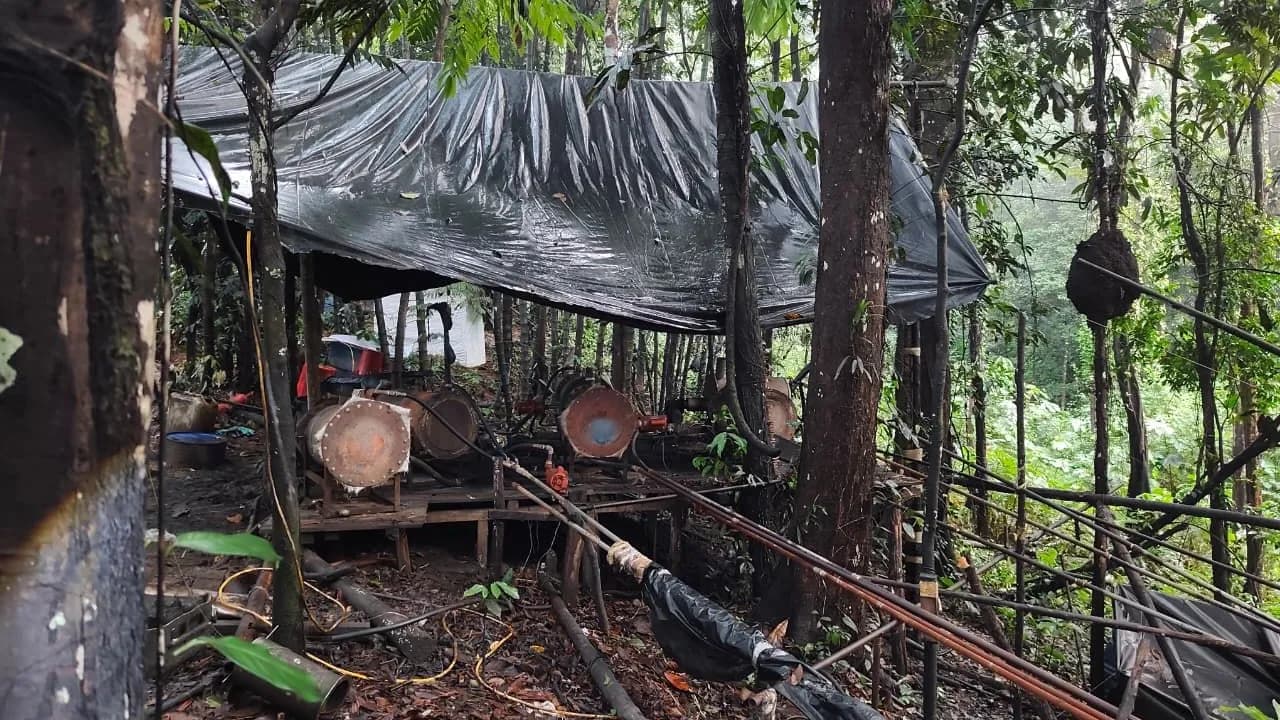 Autoridades destruyen laboratorio de las disidencias de las Farc con capacidad para producir cuatro toneladas mensuales de cocaína Autoridades destruyen laboratorio de las disidencias de las Farc con capacidad para producir cuatro toneladas mensuales de cocaína