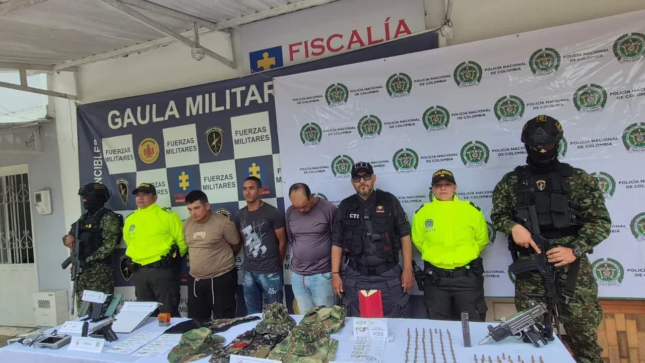 Policía y Ejército capturan a tres cabecillas del frente Iván Merchán de las disidencias de las Farc Policía y Ejército capturan a tres cabecillas del frente Iván Merchán de las disidencias de las Farc