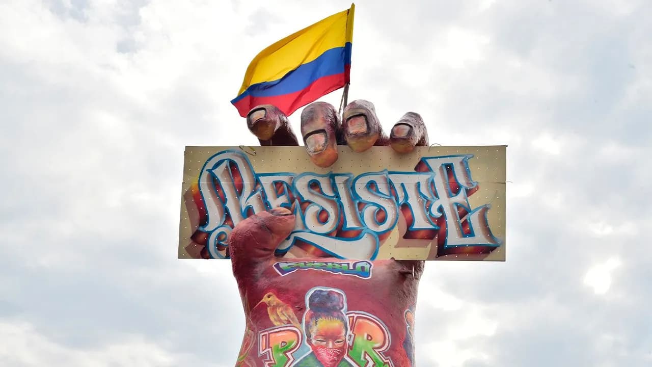El Monumento a la Resistencia de Cali. Foto: Colprensa El Monumento a la Resistencia de Cali. Foto: Colprensa