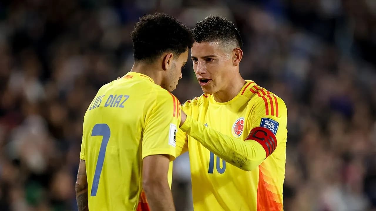 James Rodríguez y Luis Díaz. James Rodríguez y Luis Díaz.