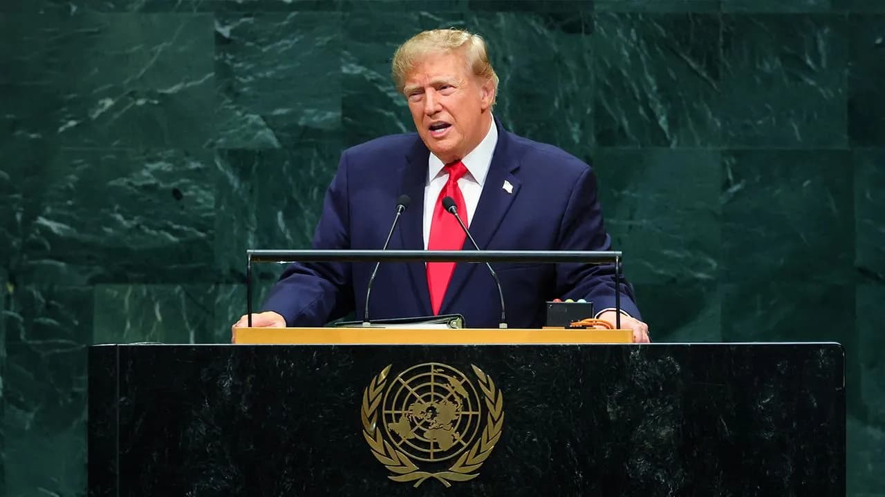 Presidente Donald Trump en la Asamblea Nacional de la ONU en Nueva York, 22 de septiembre de 2026. Crédito: Reuters. Presidente Donald Trump en la Asamblea Nacional de la ONU en Nueva York, 22 de septiembre de 2026. Crédito: Reuters.