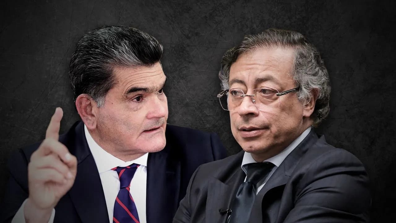 El procurador Gregorio Eljach y el presidente Gustavo Petro El procurador Gregorio Eljach y el presidente Gustavo Petro