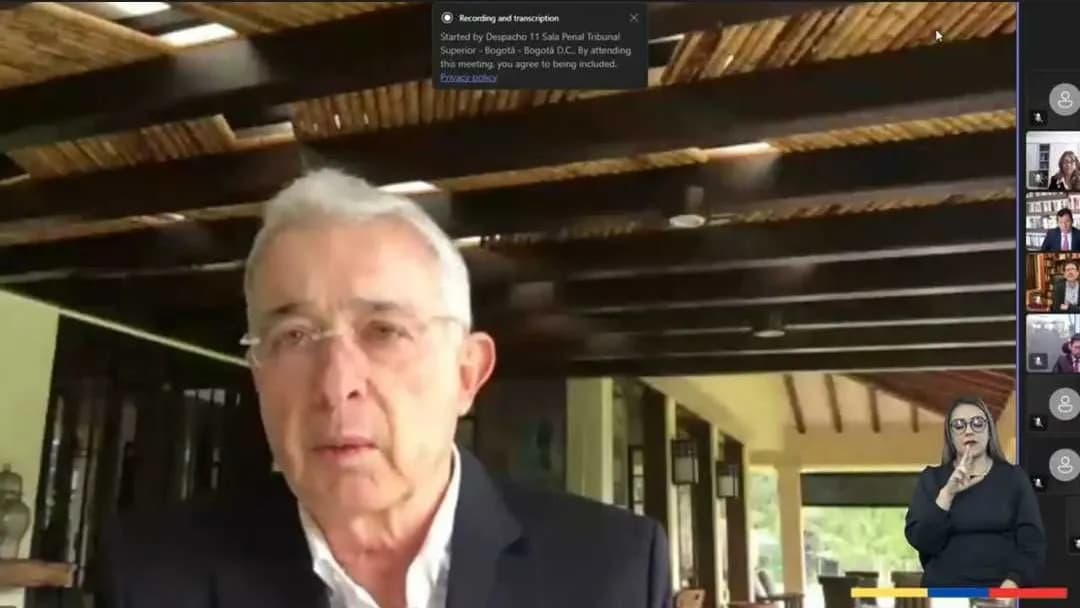 Álvaro Uribe en la audiencia Álvaro Uribe en la audiencia