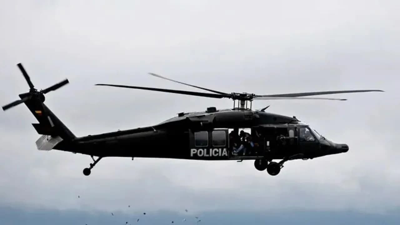 helicóptero Policía helicóptero Policía