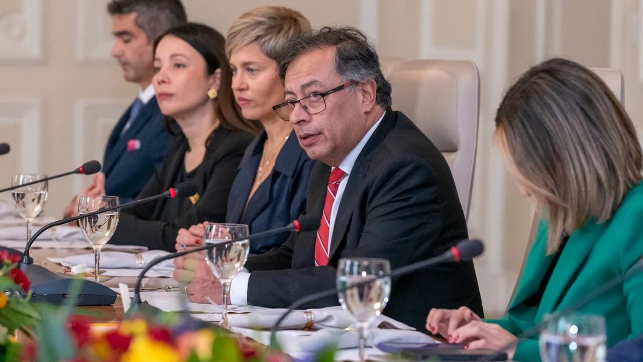 Gustavo Petro y Verónica Alcocer Gustavo Petro y Verónica Alcocer