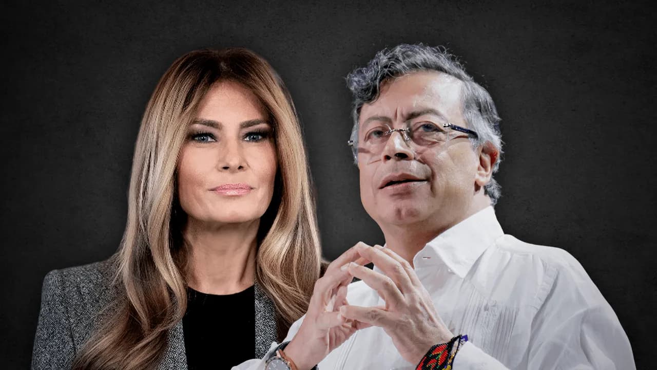 Melania Trump y Gustavo Petro. Créditos: Casa Blanca / Joel González, Presidencia de la República. Melania Trump y Gustavo Petro. Créditos: Casa Blanca / Joel González, Presidencia de la República.