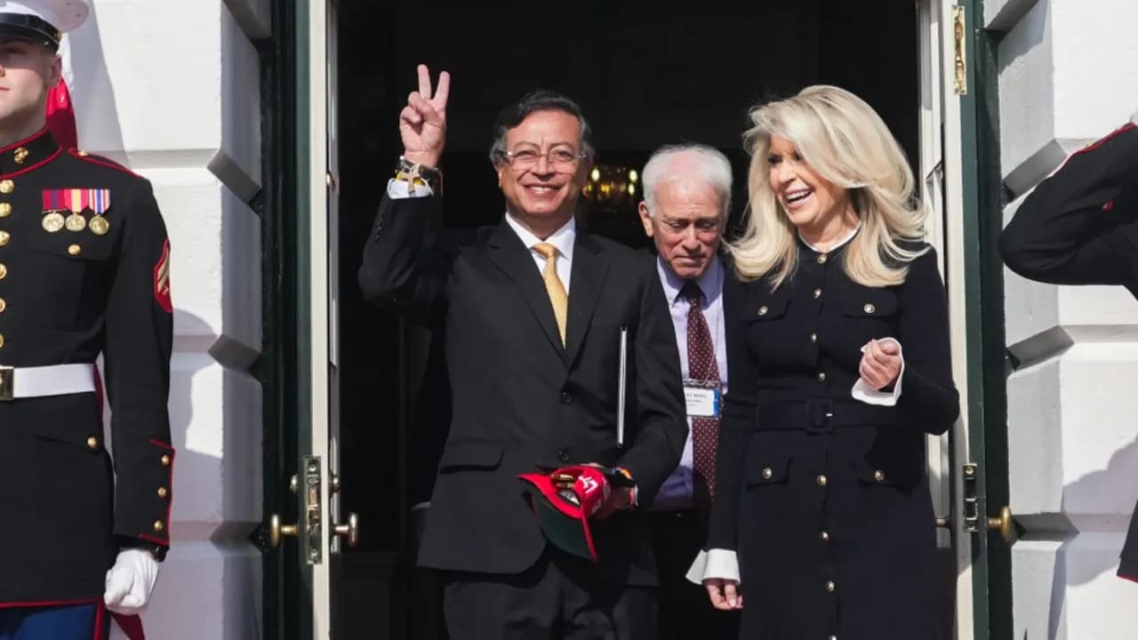 Petro tras la reunión en la Casa Blanca Petro tras la reunión en la Casa Blanca