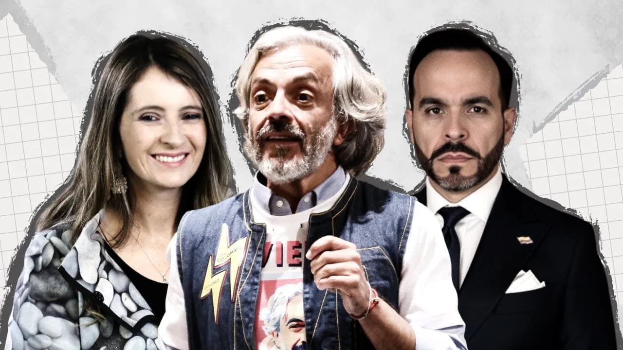 Paloma Valencia, Juan Daniel Oviedo y Abelardo de la Espriella Paloma Valencia, Juan Daniel Oviedo y Abelardo de la Espriella