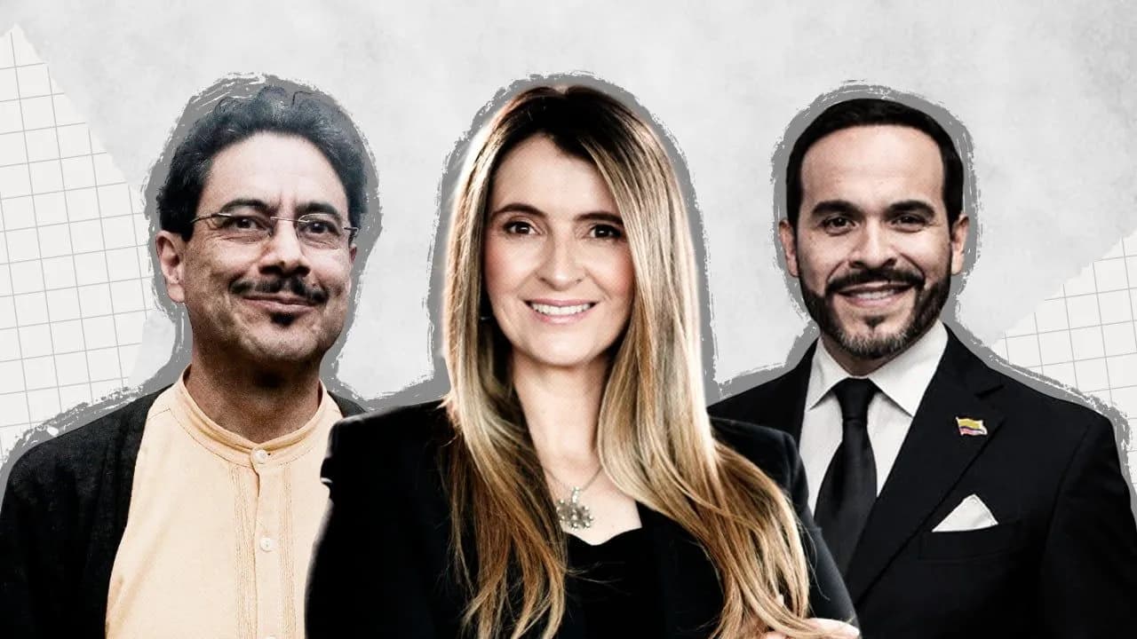 Iván Cepeda, Paloma Valencia, Abelardo de la Espriella. Iván Cepeda, Paloma Valencia, Abelardo de la Espriella.