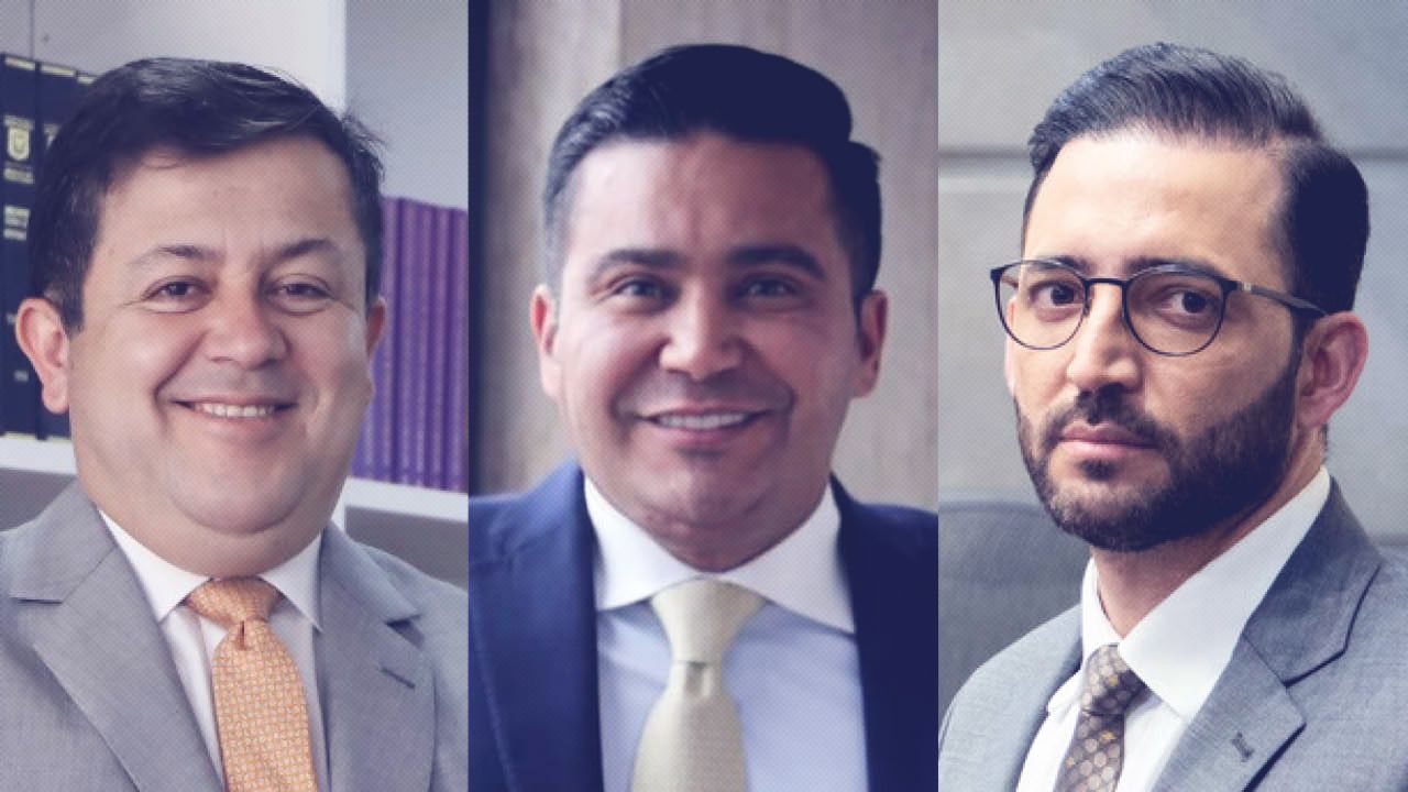 Andrés Castro, Jorge Eliécer Laverde y Carlos Mario Zuluaga, los tres más opcionados en el pulso por la Contraloría | Crédito: Colprensa