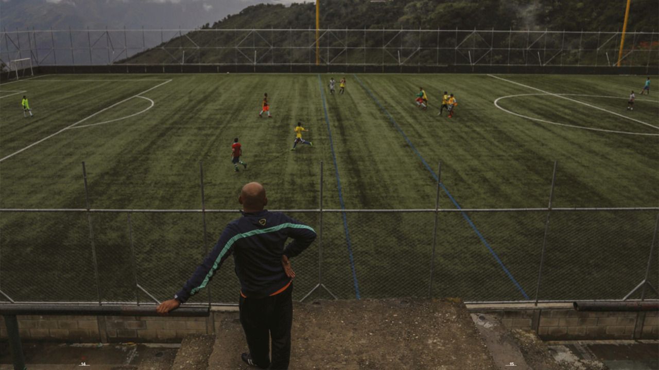 Cancha de fútbol Cazucá. 