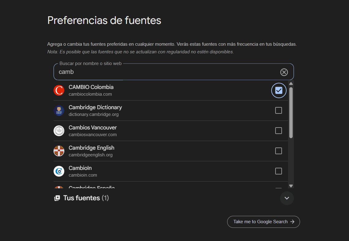 La nueva herramienta permite seleccionar manualmente medios