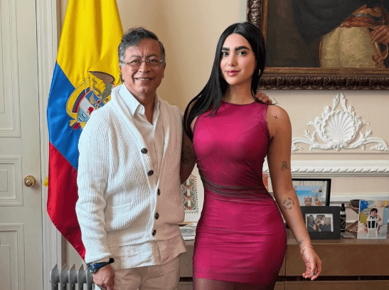 Gabriela Muñoz y Gustavo Petro