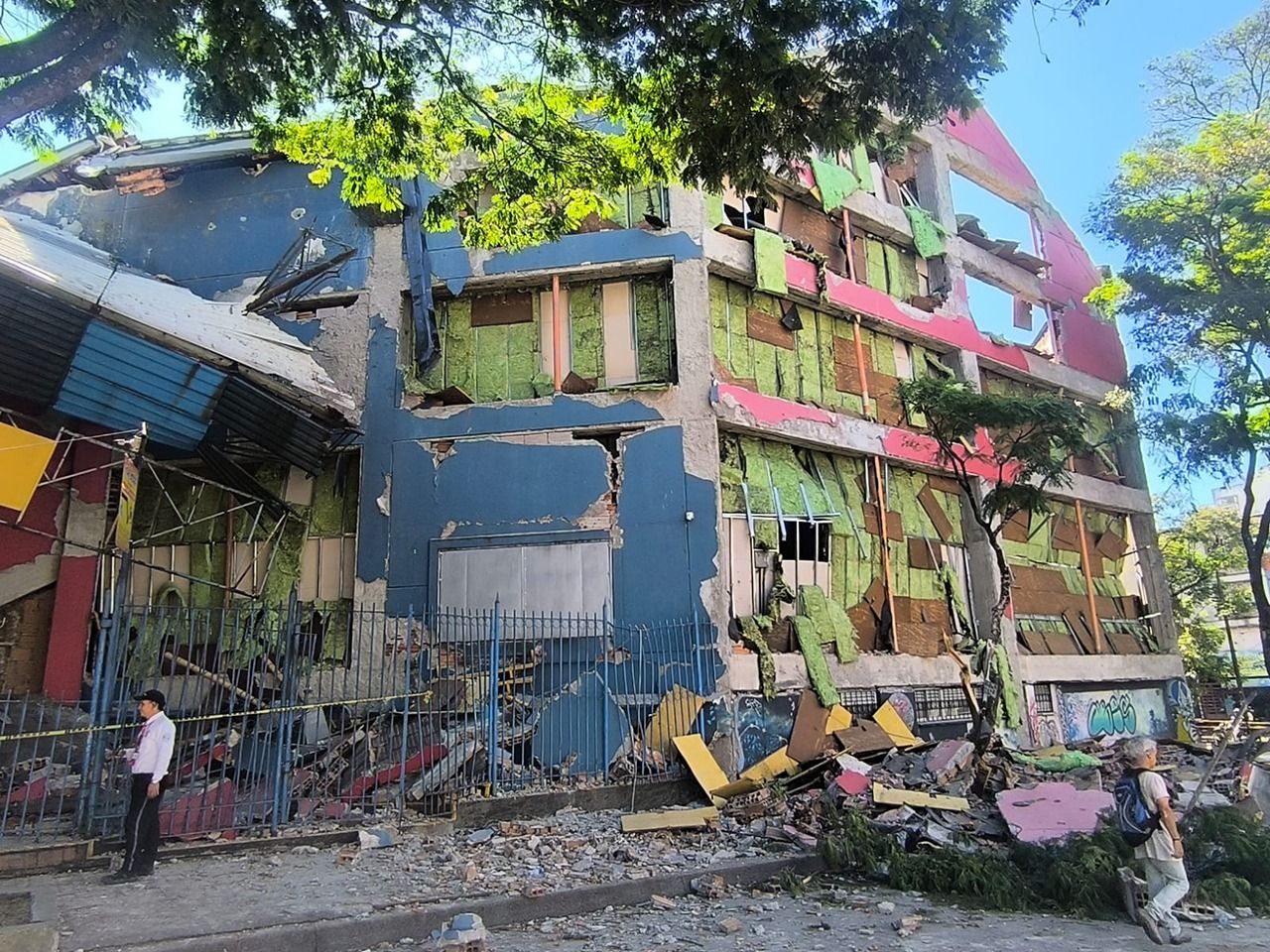 Museo de Arte de Pereira tras el terremoto de 7,4 del 10 de agosto. Créditos: Museo de Arte de Pereira
