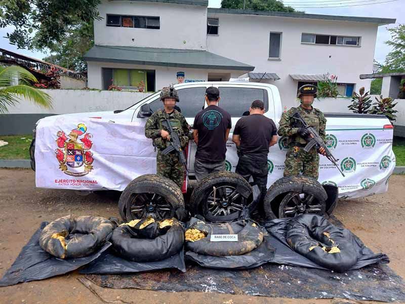 Cocaina, narcotrafico, coca. Crédito: Ejército.