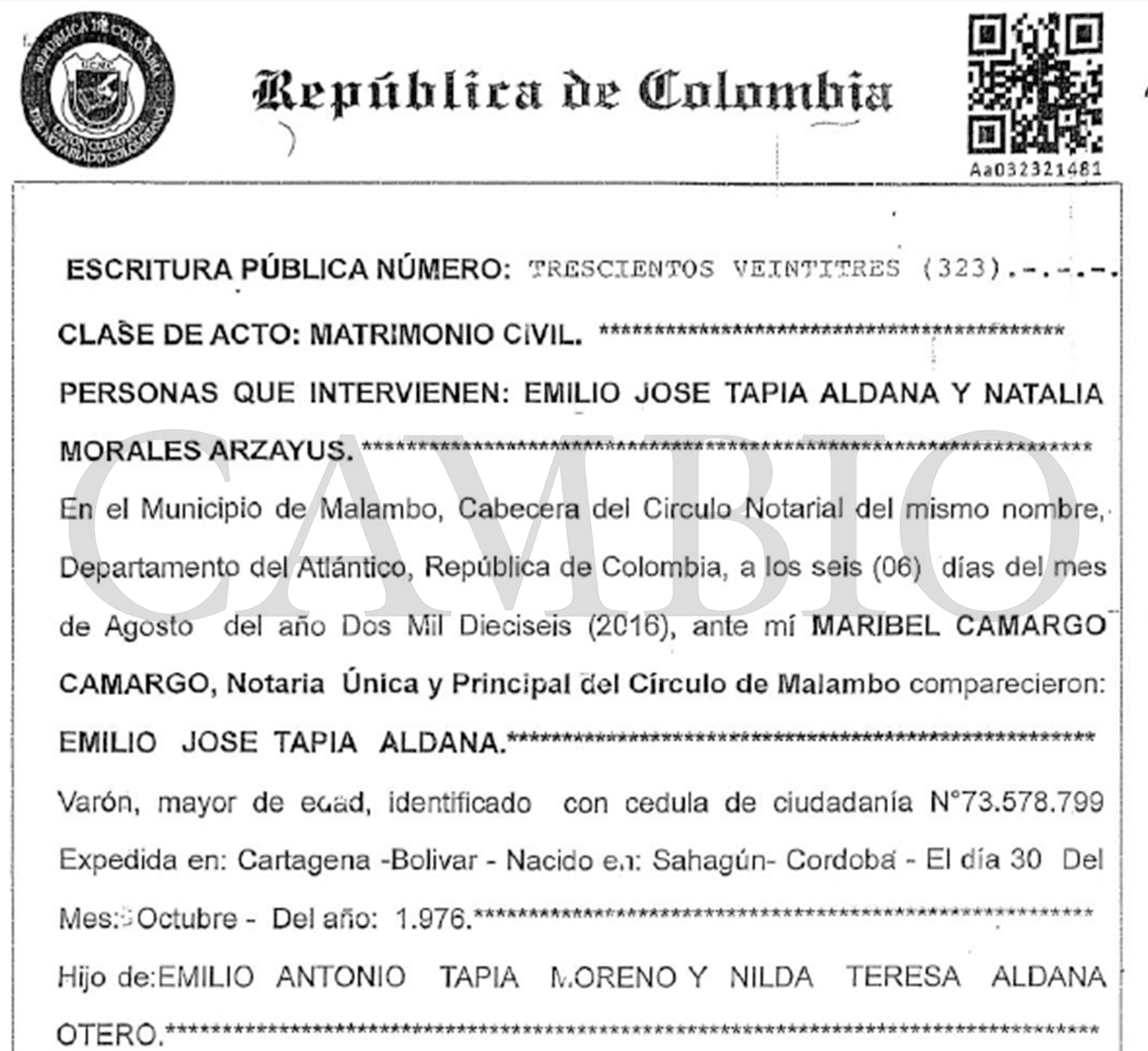 Actadematrimonio