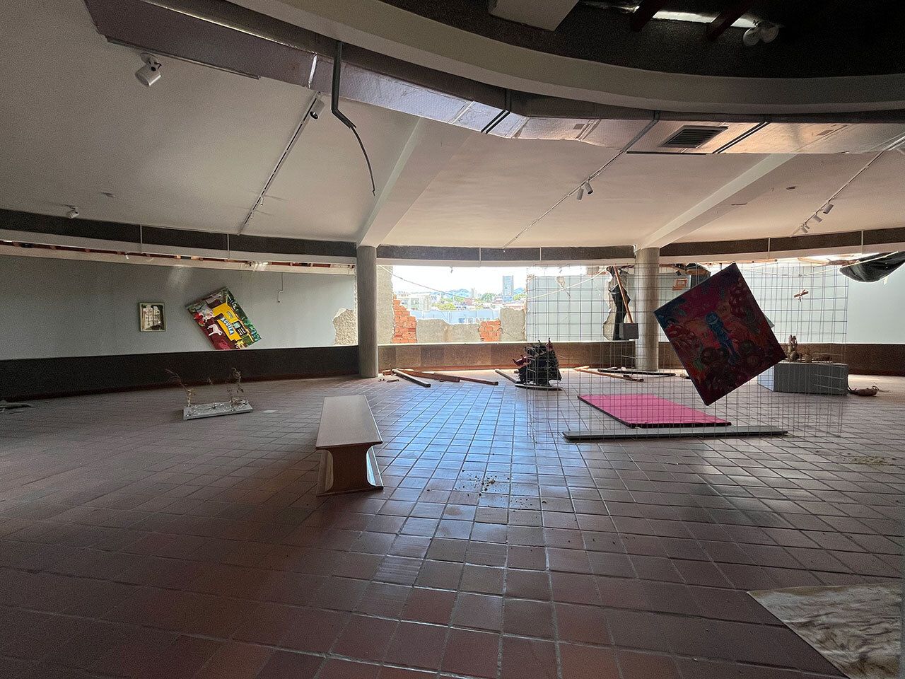 Museo de Arte de Pereira tras el terremoto de 7,4 del 10 de agosto. Créditos: Museo de Arte de Pereira