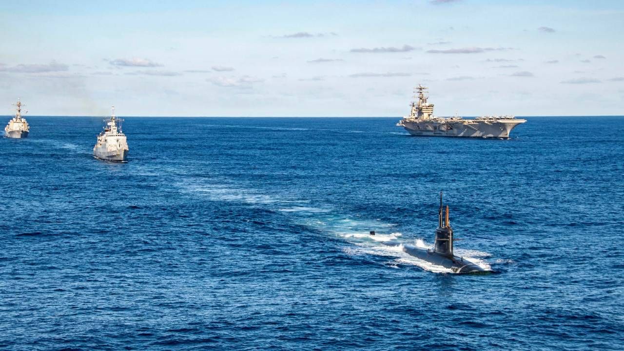 Portaviones, marina, agua, guerra, estados unidos3