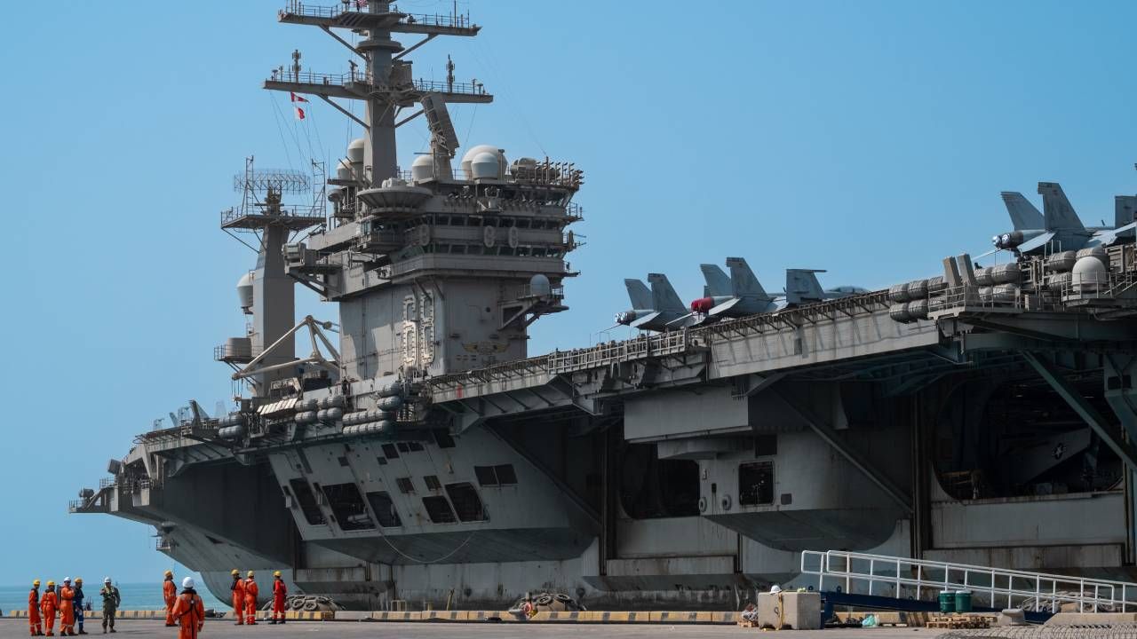 Portaviones, marina, agua, guerra, estados unidos 1