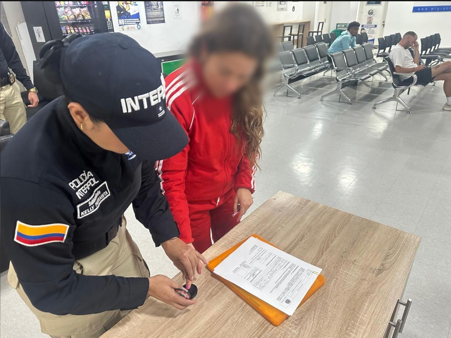 Arévalo Carrascal quedó a disposición de la Fiscalía tras llegar a Bogotá. Créditos: Policía Nacional