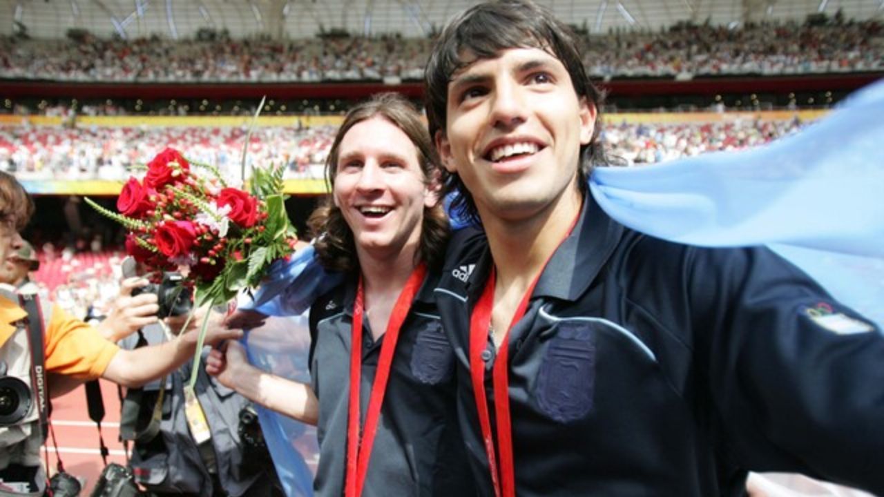 Leo Messi y el Kun Aguero