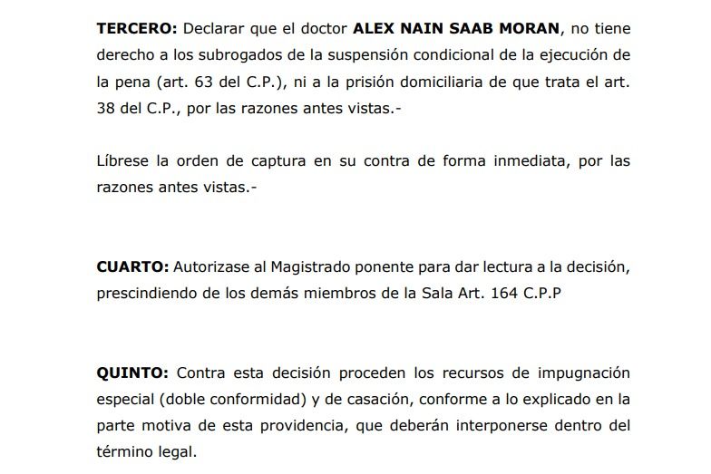 Fallo condenatorio Alex Saab