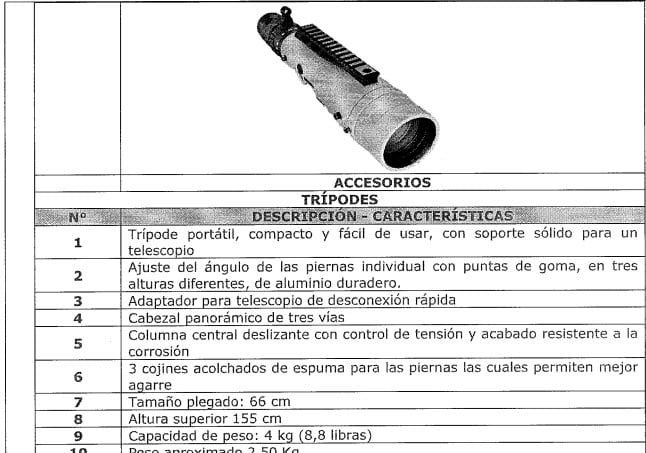 Telescopios de la Presidencia
